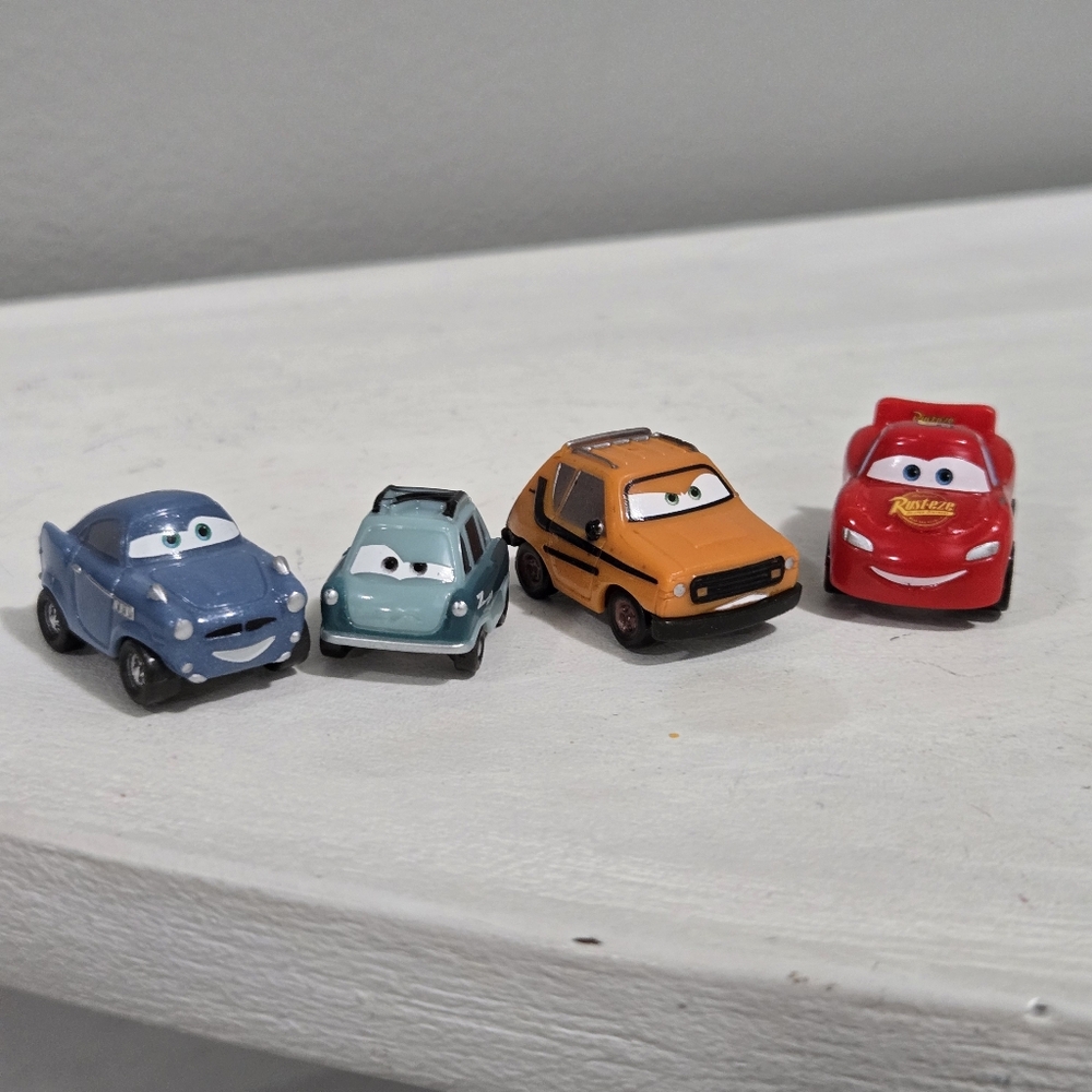 Disney Pixar Cars Micro Drifters Set Of 4 Lightning McQueen